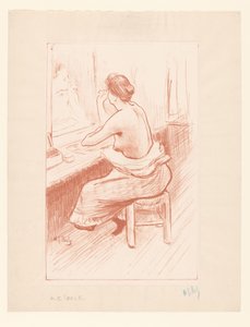 彼女のトイレの女性 メンソンゲス 作： Henri Gabriel Ibels