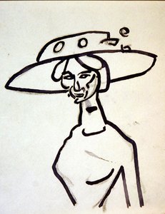 縁の広い帽子 作： Henri Gaudier Brzeska