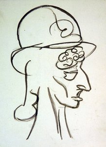 おしゃれな帽子 作： Henri Gaudier Brzeska