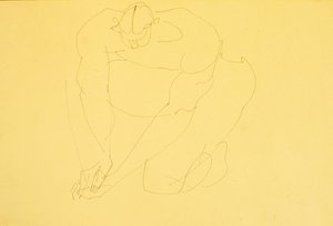 裸の男の土下座II 作： Henri Gaudier Brzeska