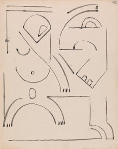 抽象図構成 作： Henri Gaudier Brzeska