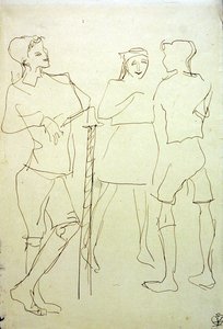 チルドレン・イン・ザ・パーク 作： Henri Gaudier Brzeska