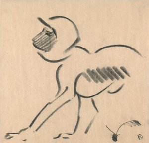 Hiipivä apina 作： Henri Gaudier Brzeska