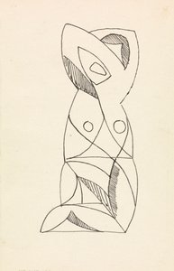 ひざまずく女性像 作： Henri Gaudier Brzeska