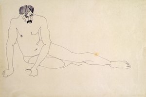 男性ヌードの休息 作： Henri Gaudier Brzeska