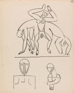Estudos de nove figuras 作： Henri Gaudier Brzeska