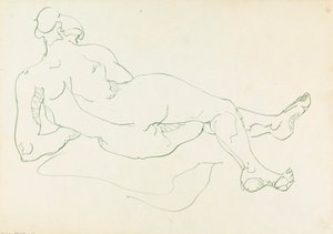 リクライニング女性像 作： Henri Gaudier Brzeska