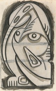 着席女性像のレリーフデザイン 作： Henri Gaudier Brzeska