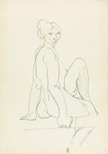 座っている女性像 作： Henri Gaudier Brzeska
