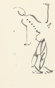 「レッドストーンダンサー」のための研究、1914年 作： Henri Gaudier Brzeska