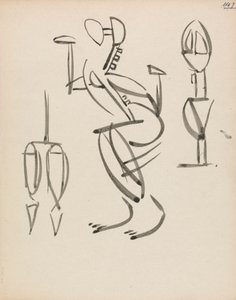 スリーフィギュアスタディ 作： Henri Gaudier Brzeska