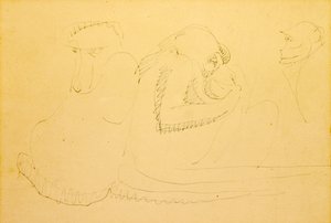 スリーモンキーズ 作： Henri Gaudier Brzeska