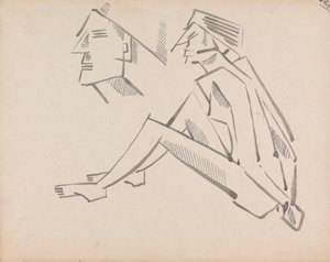 2 つの図の研究 作： Henri Gaudier Brzeska
