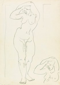 女性像の 2 つの研究 作： Henri Gaudier Brzeska