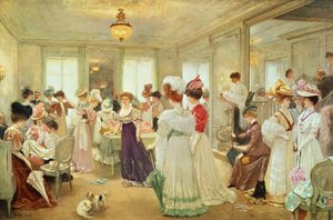 Couturier Paquinでの5時間、1906 作： Henri Gervex