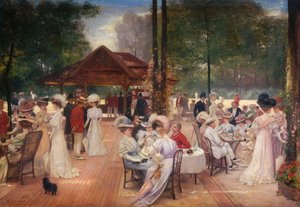 ピュトー島のサークル、c。 1907年。 作： Henri Gervex