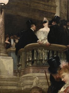 オペラでの仮面舞踏会、1886 作： Henri Gervex