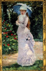ナナのモデルとなった宮廷女官、マダム・バルテス・ド・ラ・ビグネ（1861-1910）の肖像。アンリ・ジェルベックス（1852-1929）による絵画 作： Henri Gervex