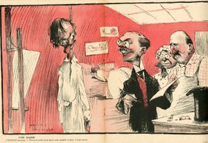 バタープレート、番号175、風刺的な色 作： Henri Gousse