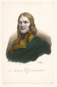ジャン＝エティエンヌ・チャンピオンネの肖像 Le Général Championnet (オブジェクトのタイトル) 帝国の将軍 (シリーズタイトル) 作： Henri Grevedon