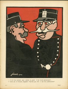 ラシエット・オ・ブール150号、風刺的な色彩 作： Henri Gustave Jossot