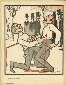 ラシエット・オ・ブール、322号、風刺カラー 作： Henri Gustave Jossot