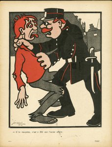プレート・オー・バター、150号、サティリック・アン・カラー 作： Henri Gustave Jossot