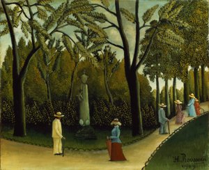 リュクサンブール公園のショパン記念碑 作： Henri J.F. Rousseau