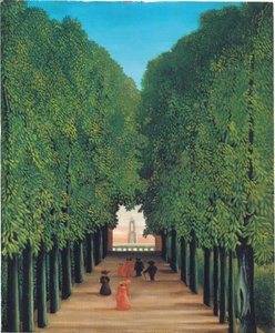 セントクラウドの公園のアベニュー、1908年頃（キャンバスに油彩） 作： Henri Rousseau