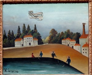 漁師はラインを持っている。アンリ・ルソーが描いた絵（Le Douanier Rousseau, 1844-1910