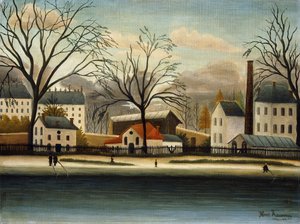 郊外;郊外、1896年頃 作： Henri J.F. Rousseau