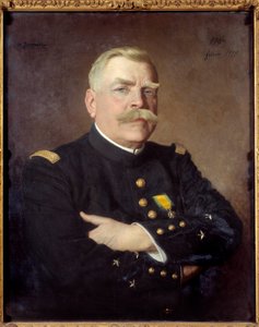 ジョゼフ・ジョッフル（1852-1931）の肖像（フランスの牧童アンリ・ジャクエ（1878-1921）の絵画。1915.薄さ0.81×0.65 ヴェルサイユ宮殿、シャトー美術館 作： Henri Jacquier