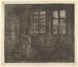 ドレスメーカー、カリフォルニア州。 1863年。 作： Henri Jean Augustin de Braekeleer