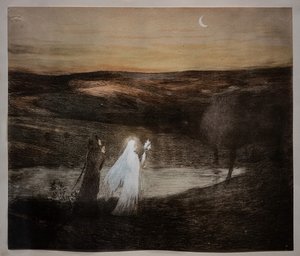 ダンテとベアトリーチェの出会い 作： Henri Jean Guillaume Martin