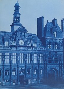 パリのホテルドゥヴィル、1853年（シアノタイプ） 作： Henri Jean Louis Le Secq