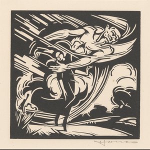 女と風 作： Henri Jonas (signed by artist)