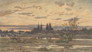 ムーランの眺め、カリフォルニア州。 1850-60。 作： Henri Joseph Harpignies