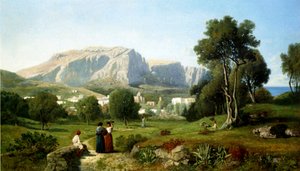 カプリ 作： Henri Joseph Harpignies
