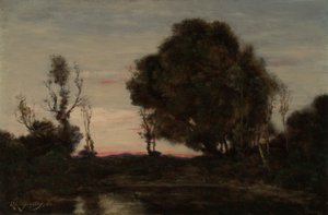 夕暮れの風景 作： Henri Joseph Harpignies