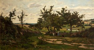 風景、1886 作： Henri Joseph Harpignies
