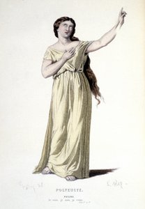「ポリユーク」のポーリンの衣装デザイン、1884 作： Henri Jules Jean Geoffroy