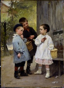 Give A A Bite、1883 作： Henri Jules Jean Geoffroy