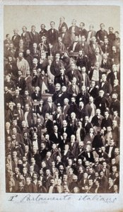 最初のイタリア議会 1861 作： Henri Le Lieure