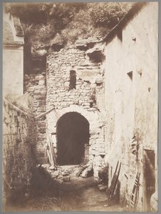 Troglodyte Farmの後ろ、c。 1853年。 作： Henri Le Secq