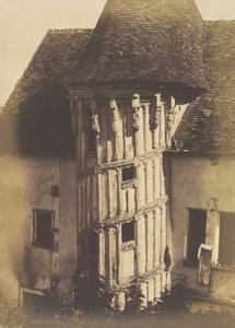 シャルトルの木製階段、1852年。 作： Henri Le Secq