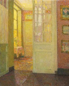 インテリア。窓の光、1931 作： Henri Le Sidaner