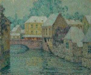 ネージュ・スノー、1917年。 作： Henri Le Sidaner