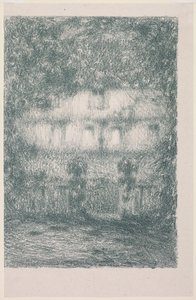 月明かりの家 作： Henri Le Sidaner