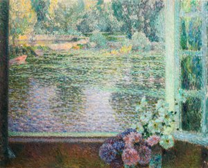 川の窓。 作： Henri Le Sidaner