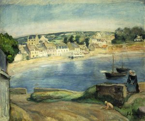 ミゲットでブルトンの風景。ミゲットでブルターニュの風景、 作： Henri Lebasque